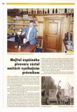 Personality profile of JUDr. Jan Mikš, who following restitutions, became the owner of brewery in Rychnov