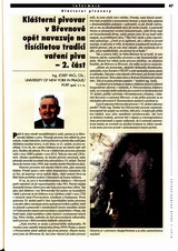 Klášterní pivovar v Břevnově  opět navazuje na tisíciletou tradici vaření piva