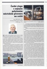 Česká stopa v nejvýše položeném městském pivovaru na světě