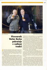 Pivovarník Václav Berka pokračuje v rodinné tradici - Potravinářská revue č. 2 , 2017