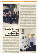 Přísloví o devatero řemeslech pro Františka Novosada neplatí