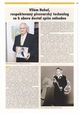 Vilém Nohel, respektovaný pivovarský technolog se k oboru dostal spíše náhodou - Potravinářská revue č. 5, 2015