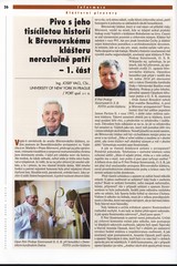 Pivo s jeho tisíciletou tradicí k Břevnovskému klášteru nerozlučně patří - 1. část